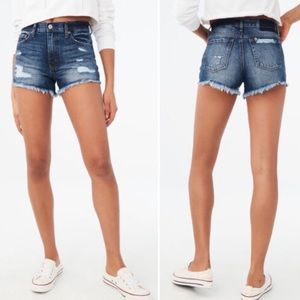 • SOLD • High-Rise Denim Jean Shorts
